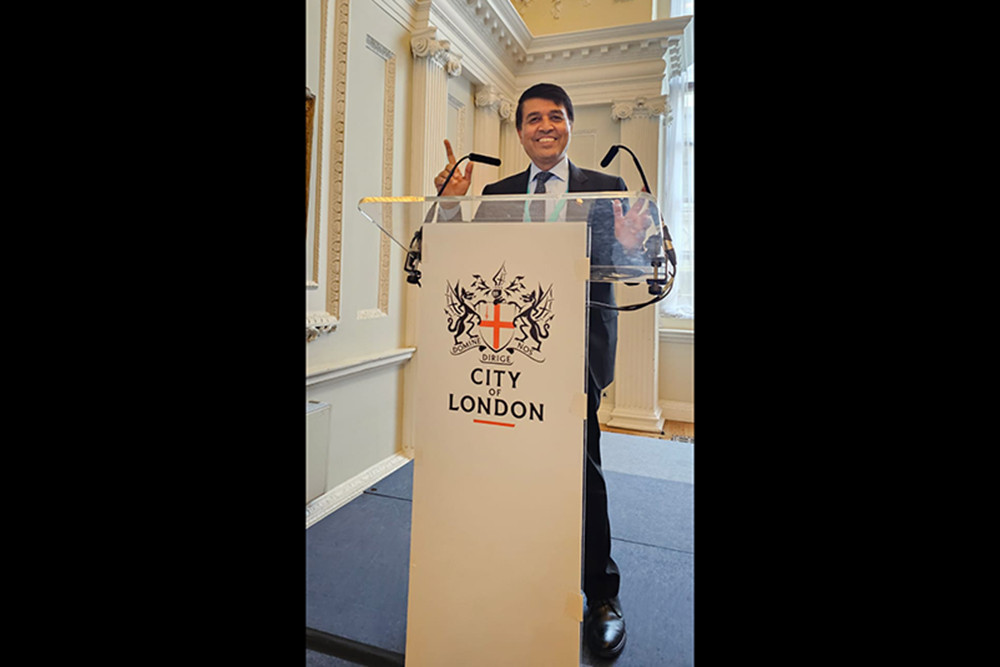At a summit in the UK, FNCCI President Dhakal calls for investment in Nepal's infrastructure development